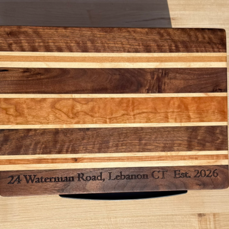 Walnut, Maple, & Cherry Cutting Board