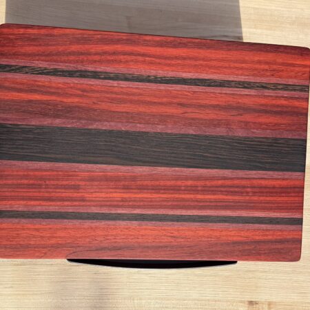 Padauk, Wenge, & Purpleheart cutting board