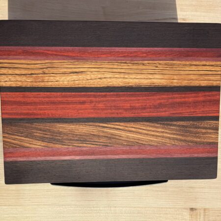 Wenge, Purpleheart, Padauk, & Zebrawood Cutting Board